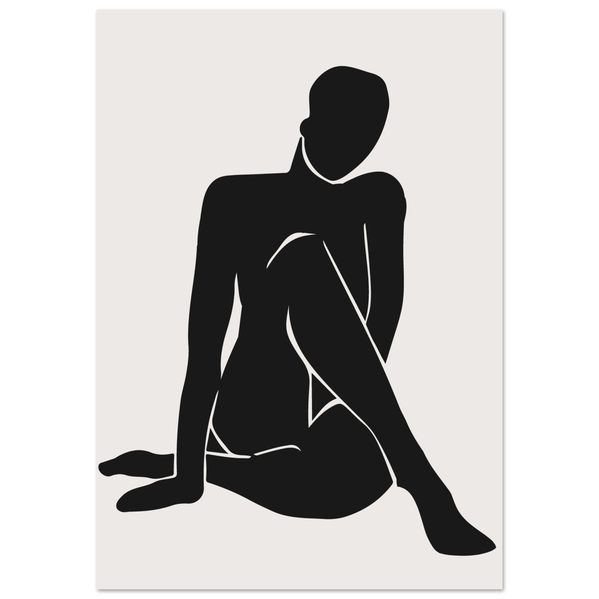 black nude poster by artexpresso 💚 – ARTEXPRESSO