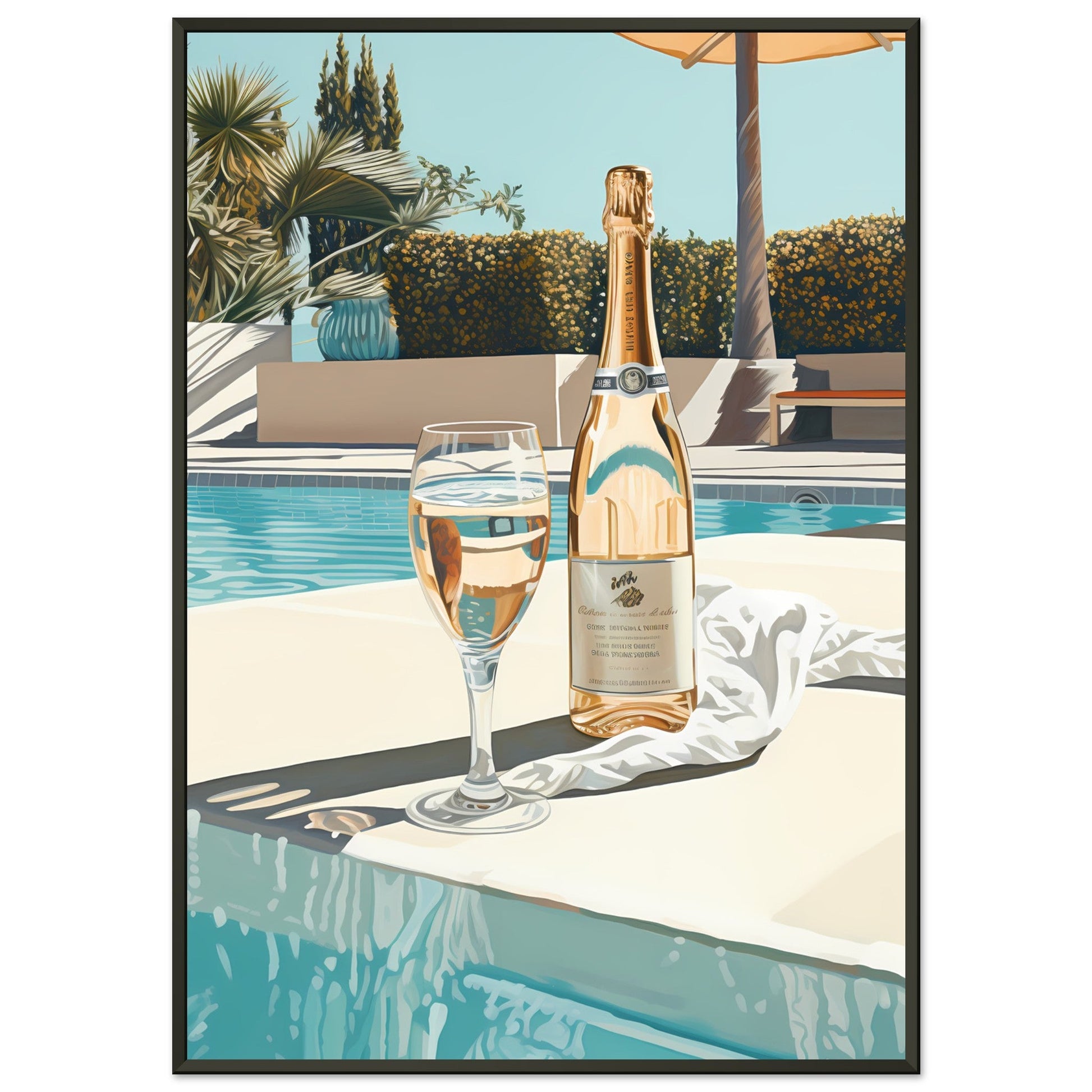 champagne - pool #poster# by ARTEXPRESSO