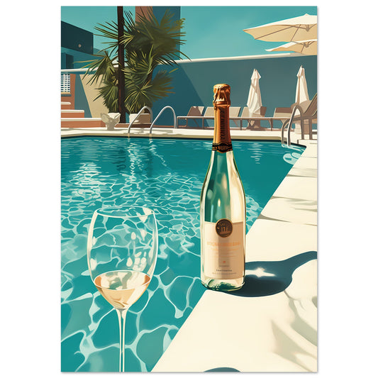 champagne - pool #poster# by ARTEXPRESSO