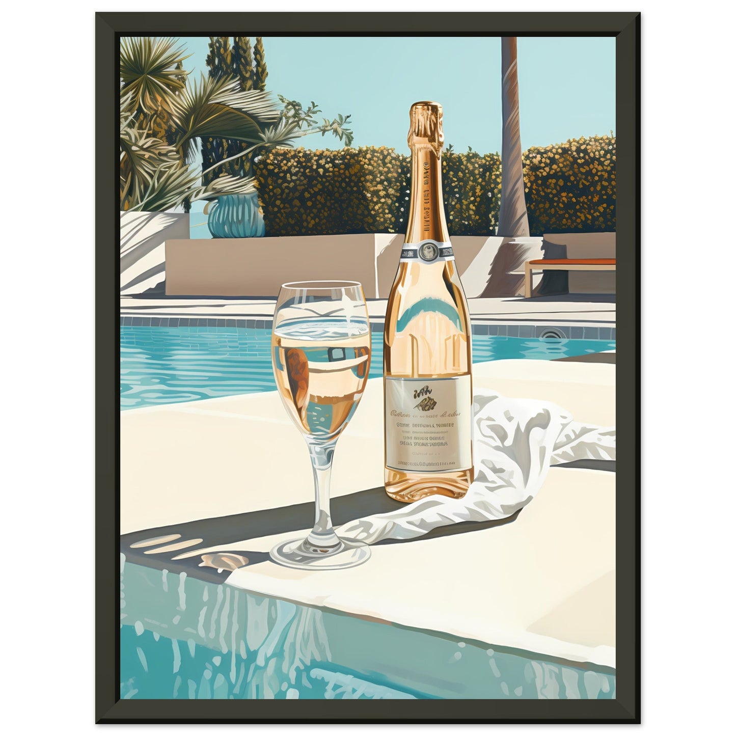 champagne - pool #poster# by ARTEXPRESSO