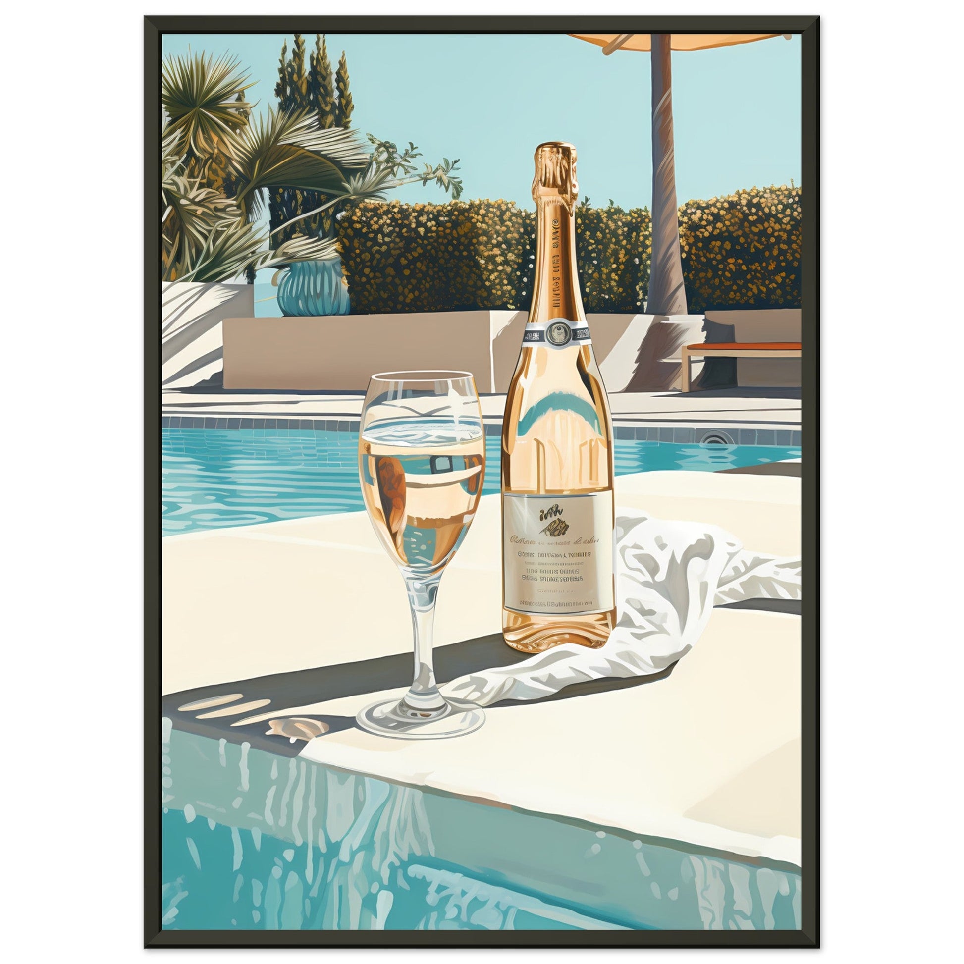 champagne - pool #poster# by ARTEXPRESSO