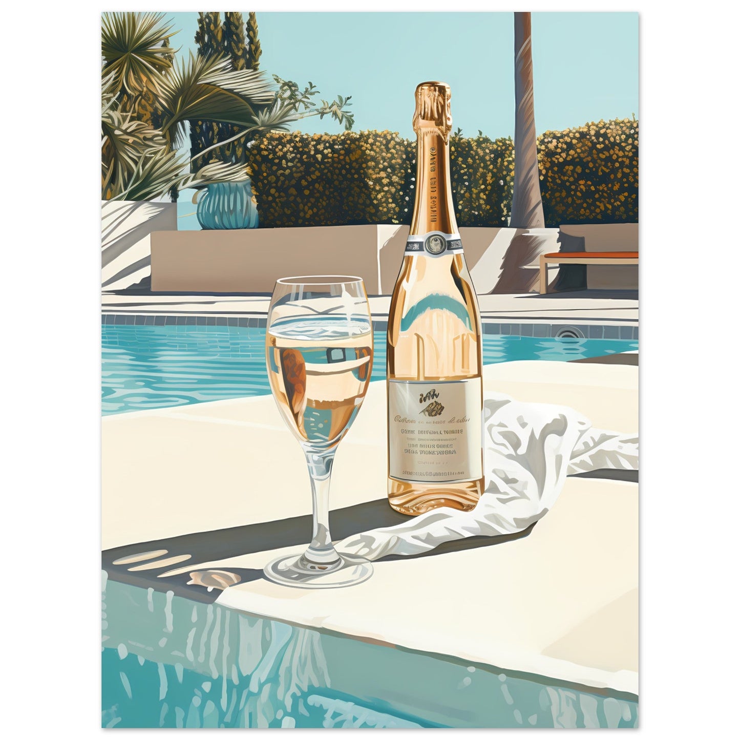 champagne - pool #poster# by ARTEXPRESSO