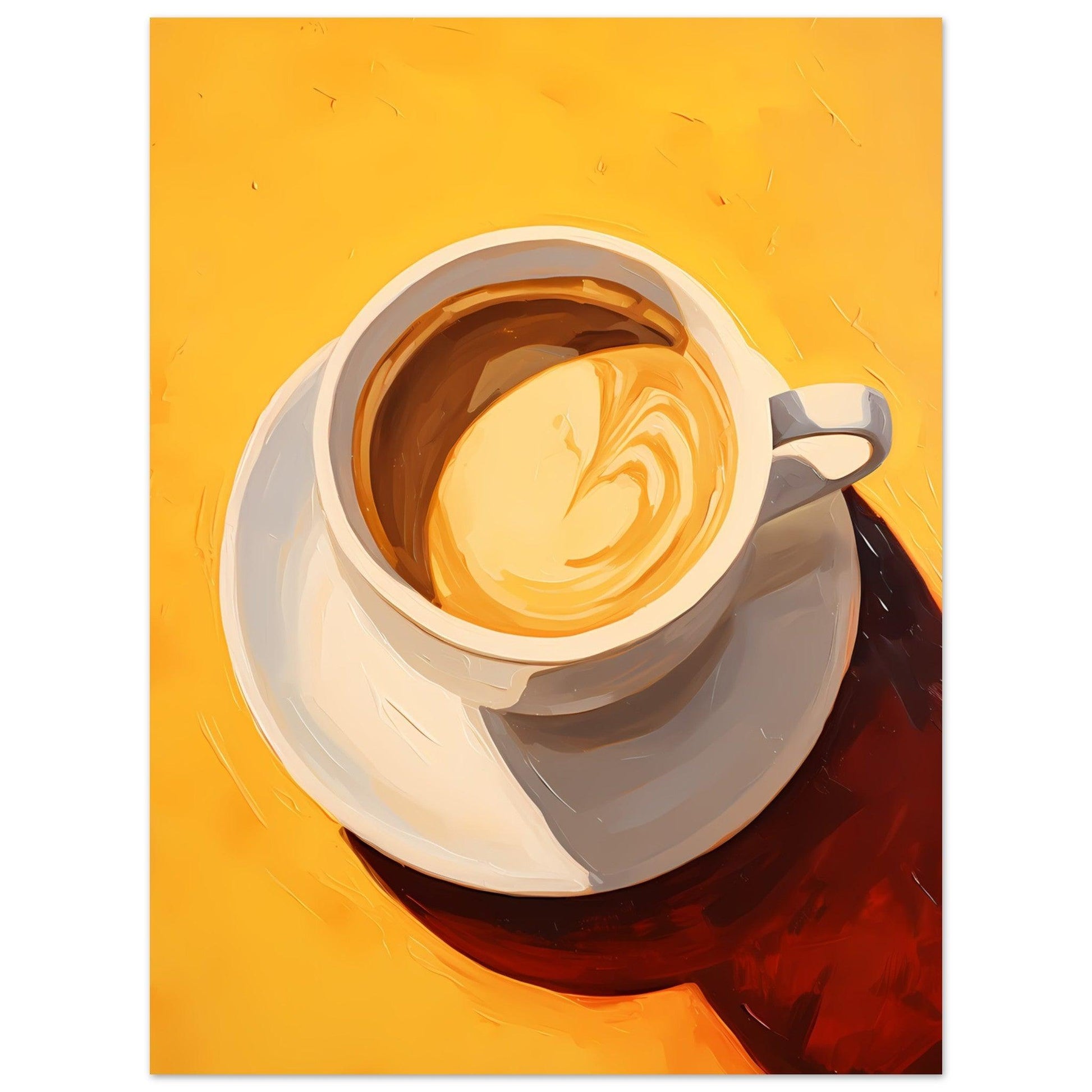 coffee - yellow #poster# by ARTEXPRESSO