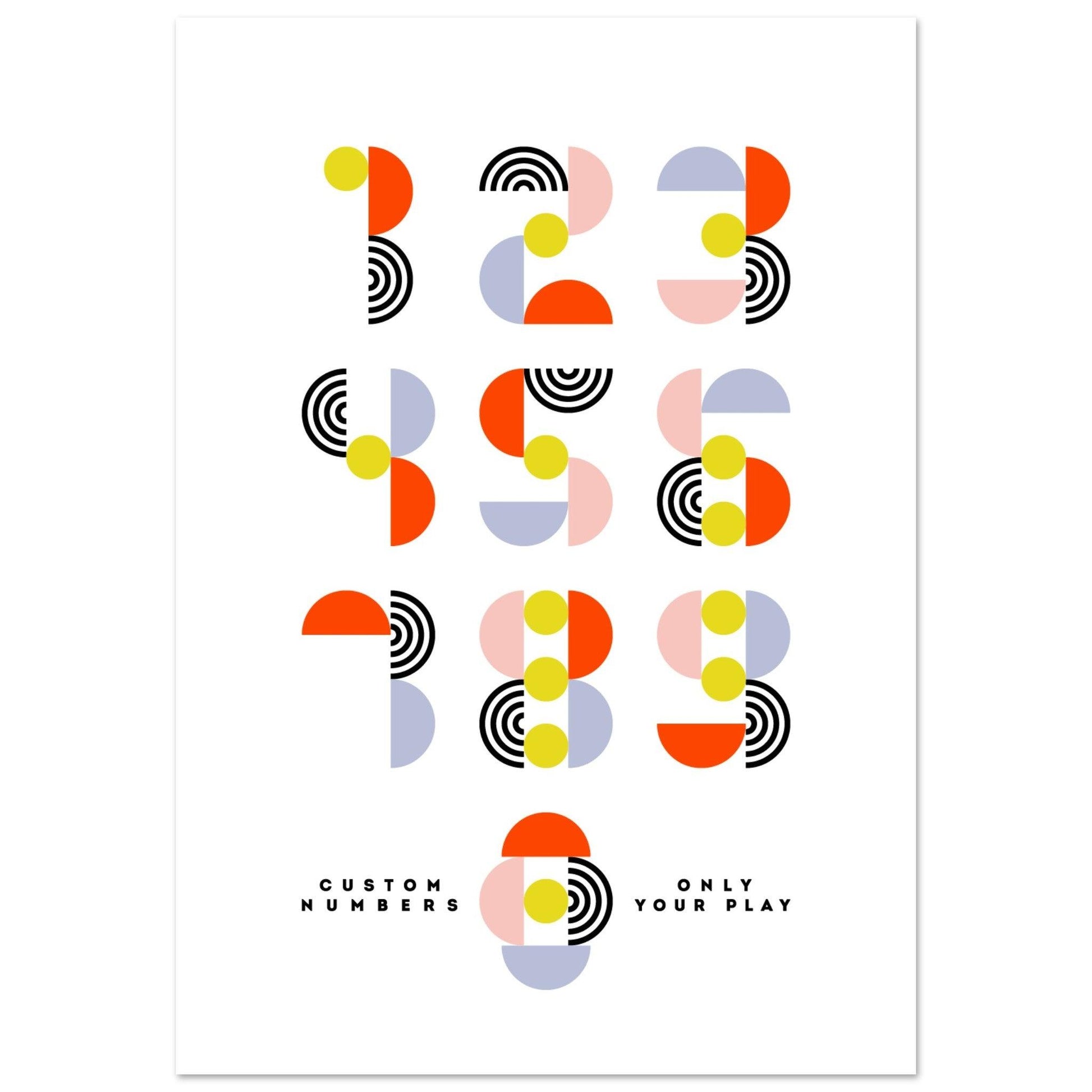 custom numbers 01 #poster# by ARTEXPRESSO