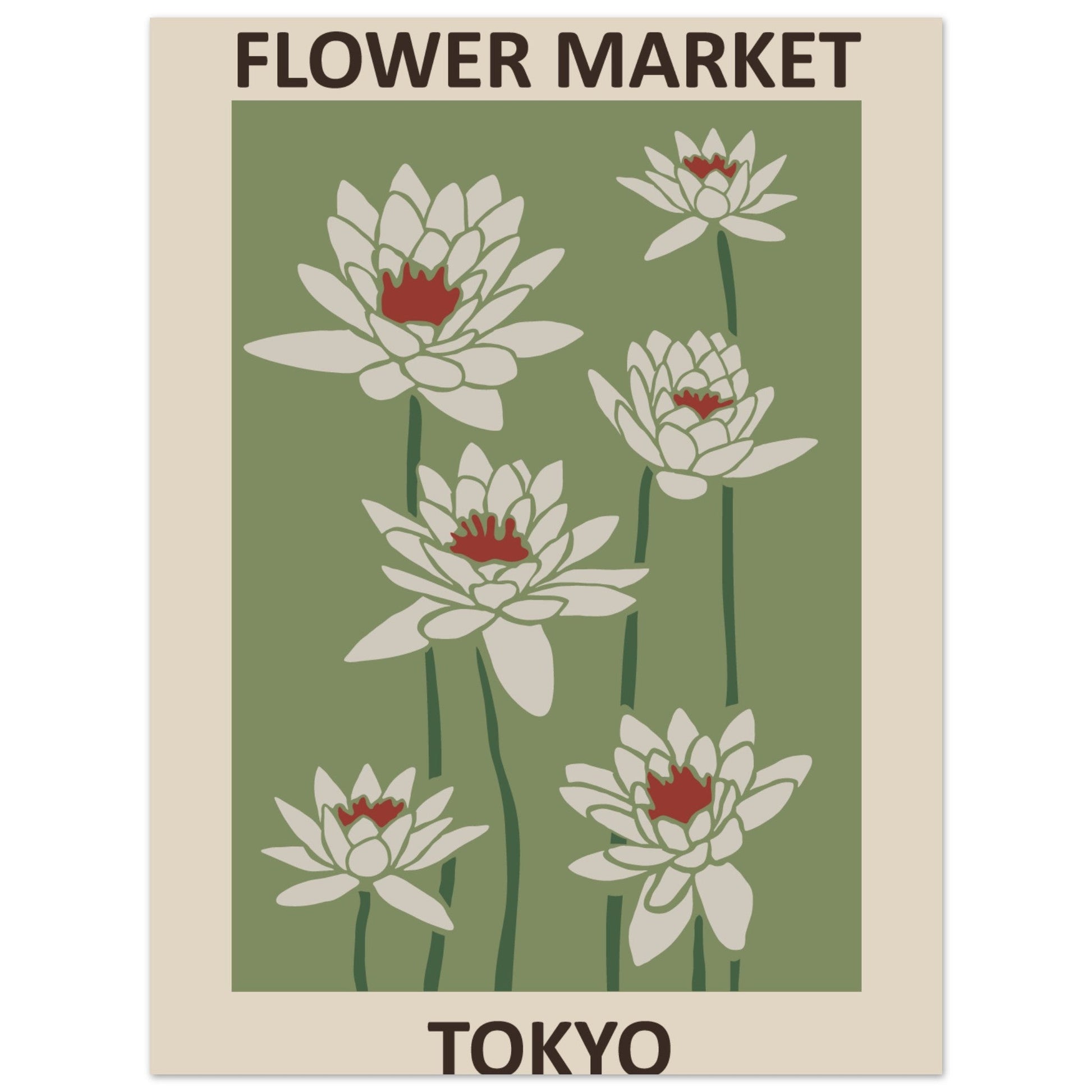 flower market - tokyo #poster# by ARTEXPRESSO