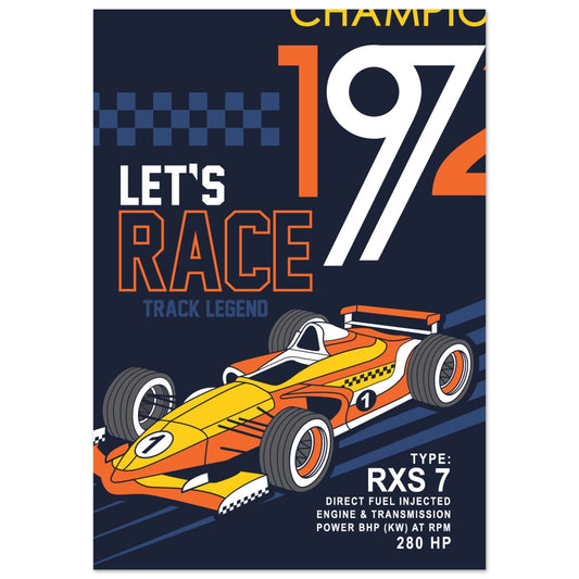 let's race #poster# by ARTEXPRESSO