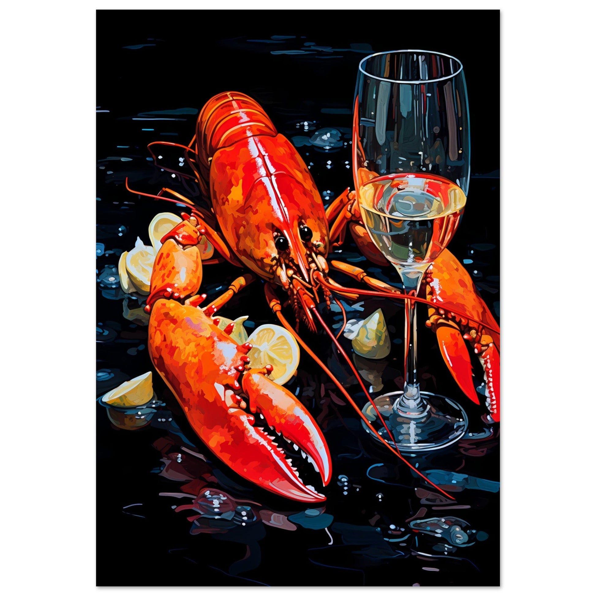 lobsters white vine #poster# by ARTEXPRESSO