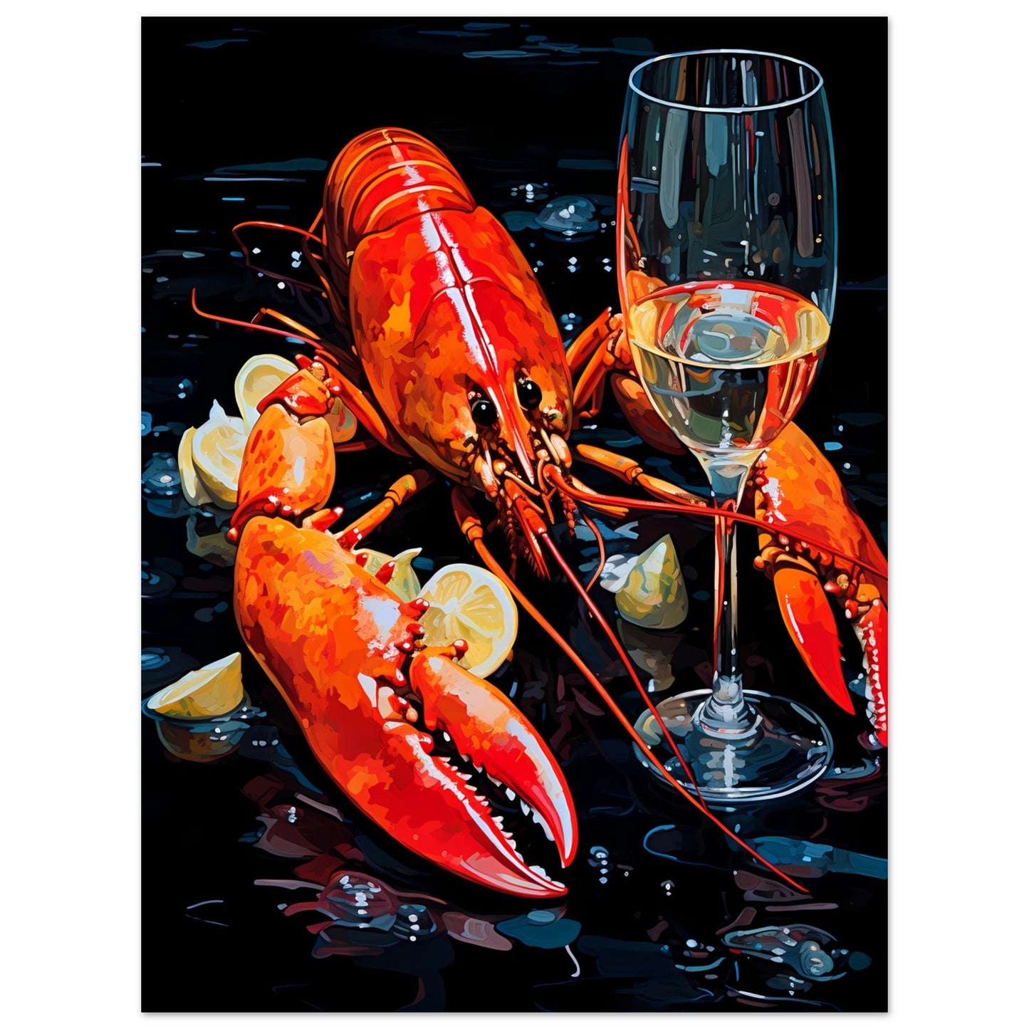 lobsters white vine #poster# by ARTEXPRESSO