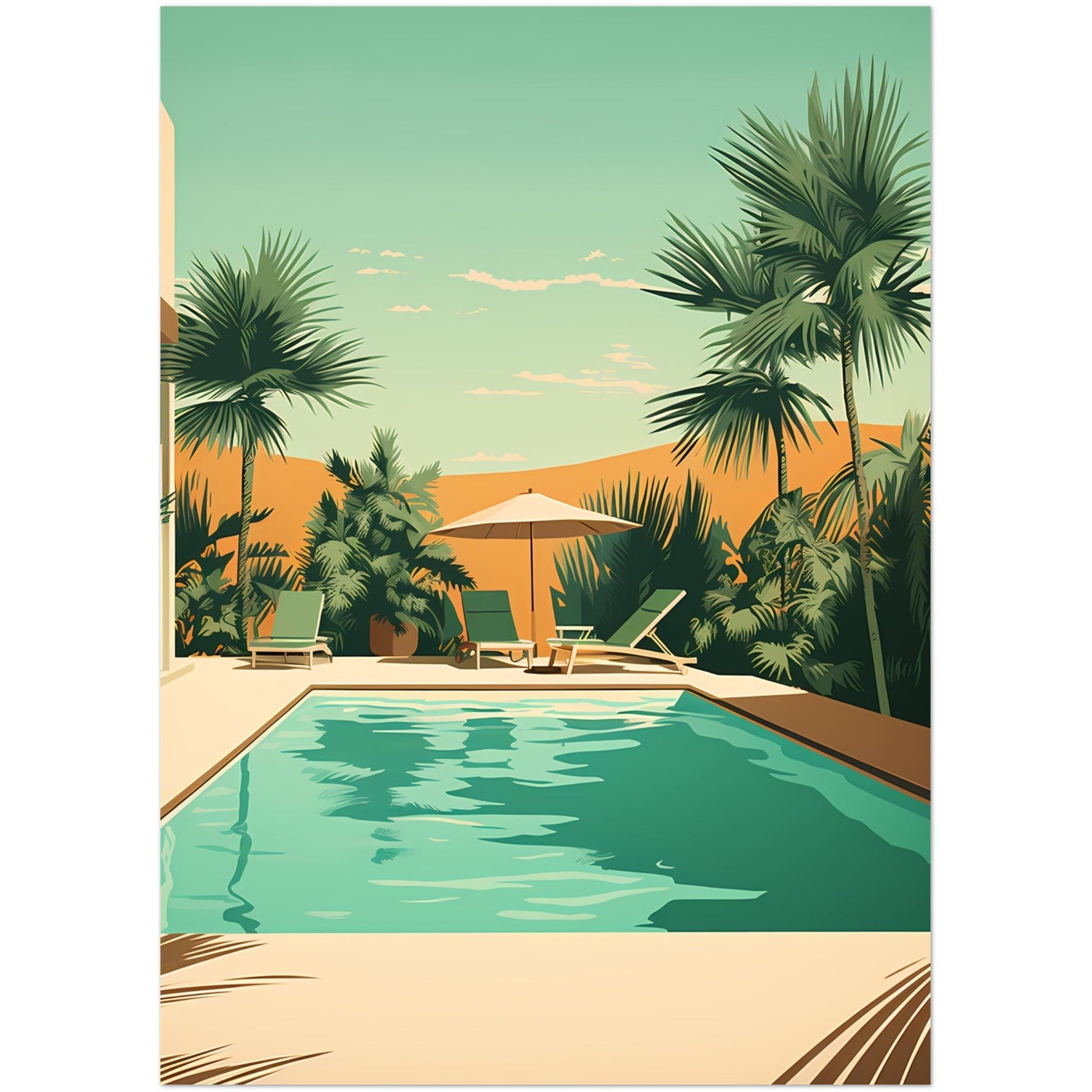 meet me by the pool #poster# by ARTEXPRESSO