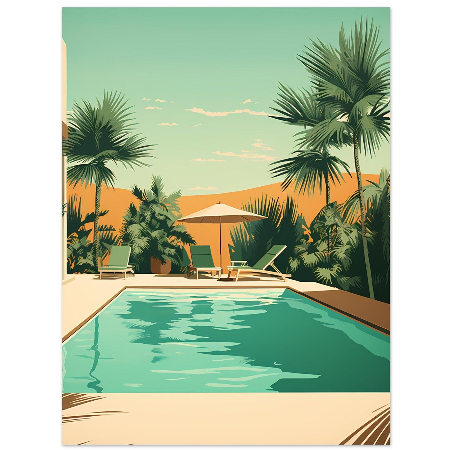 meet me by the pool #poster# by ARTEXPRESSO