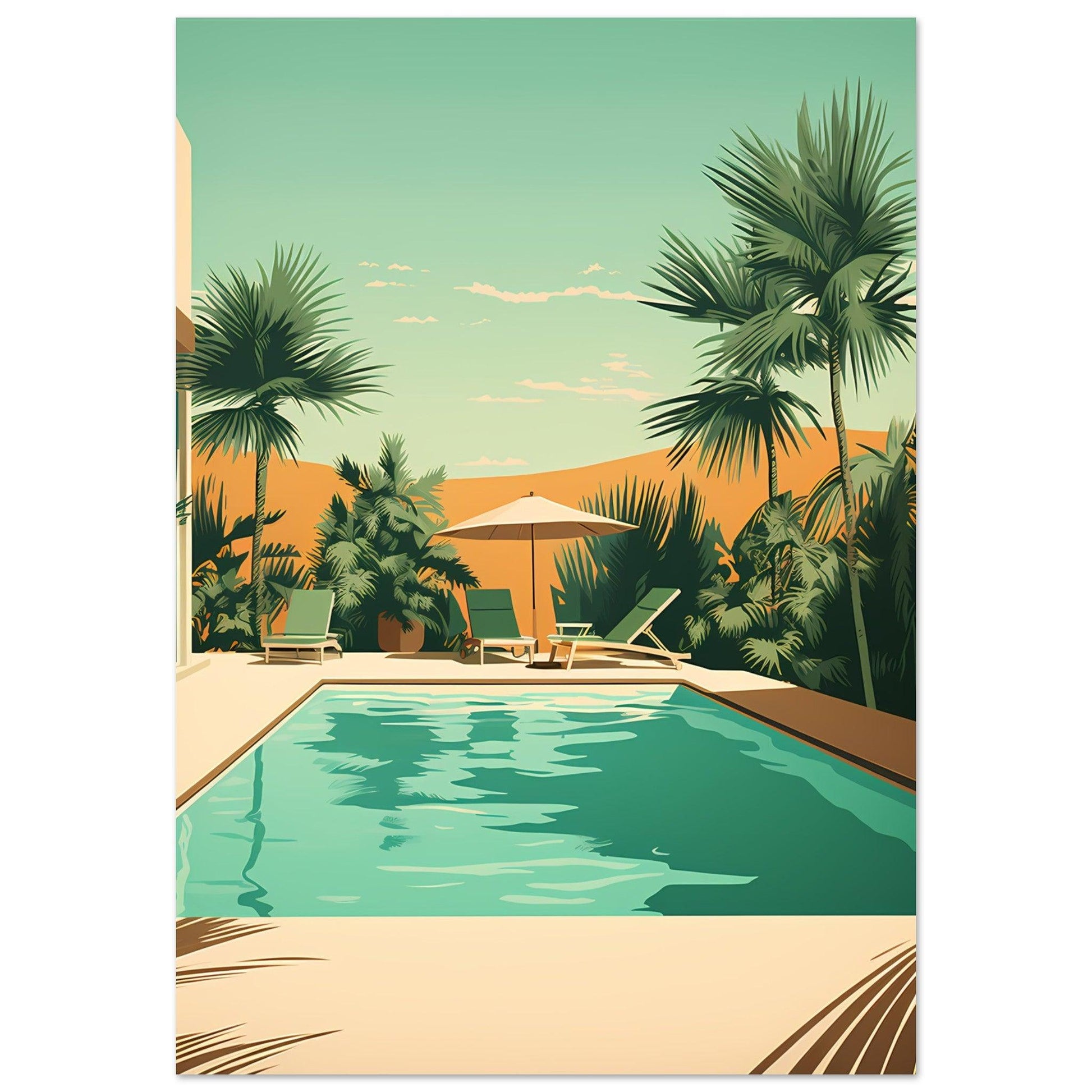 meet me by the pool #poster# by ARTEXPRESSO