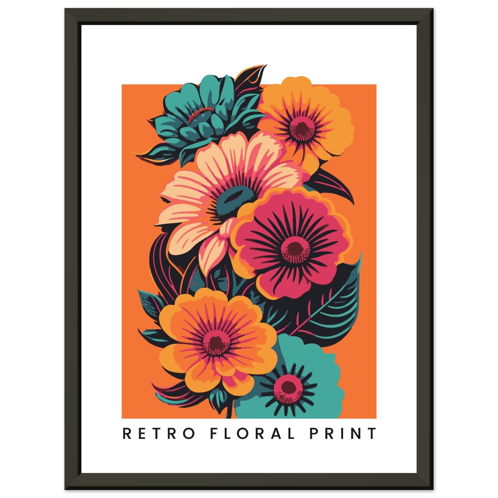 retro floral #poster# by ARTEXPRESSO