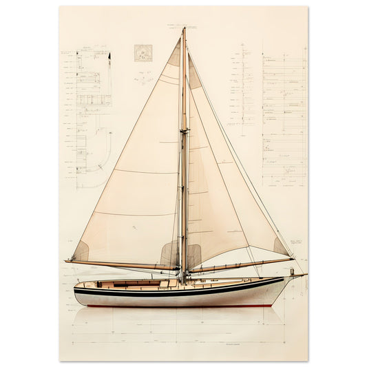 sailing boat 01 #poster# by ARTEXPRESSO